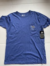 University Of Memphis Tigers Russell Mens Blue Pocket Shirt NWT Size Large - £20.58 GBP