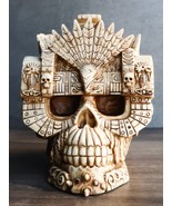 Ebros Aztec Empire Emperor Montezuma Skull Statue Tenochtitlan King Moct... - $46.17 CAD