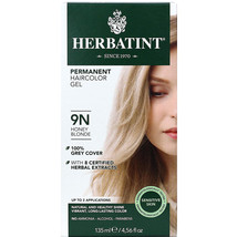 Herbatint Permanent Haircolor Gel, 9N Honey Blonde, 4.56 Fluid Ounces - £16.05 GBP