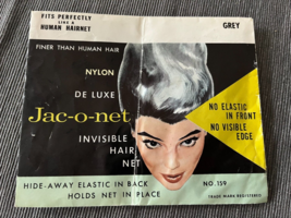 Jac-O-Net Bouffant Invisible retro very thin fine Hair Net grey - £13.87 GBP