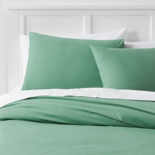 Room Essentials - 3pc California King Easy-Care Duvet & Pillow Cover Set - Green - $39.95