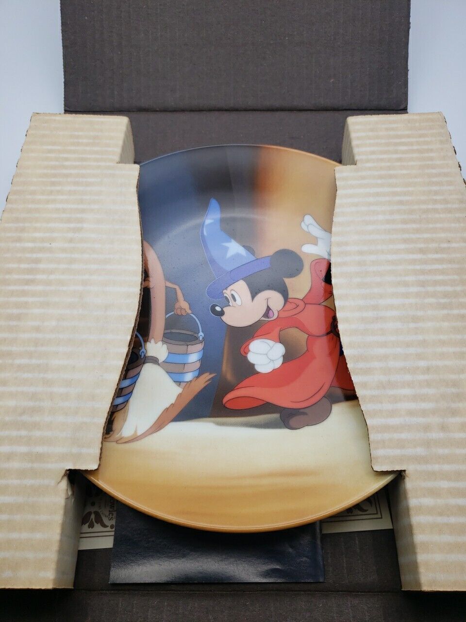 Disney Fantasia Knowles Mickey Mouse Plate LE “the Mischievous Apprentice” NEW!! - $39.59