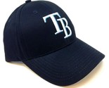 MVP Tampa Bay Rays Logo Baseball Navy Blue Curved Bill Adjustable Hat - £23.53 GBP