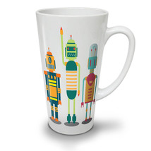Friendly Robots NEW White Tea Coffee Latte Mug 12 17 oz | Wellcoda - £18.24 GBP+