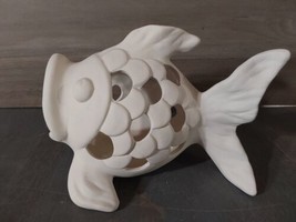Ceramic Bisque Ready to Paint Large Goldfish w Cut Outs 9.5x6.25 - $32.43