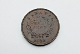 Sarawak Coin 50 cent 1933 ~ KM# 20  1 Year type - $14.84