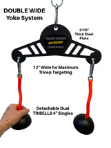 Tribells Lpgmuscle Tri-Bells Hi-tech Triceps Cables 4&quot; Double Wide - £63.45 GBP