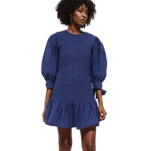 Oliphant smocked tie sleeve mini dress size M - $162.36