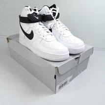 NEW Nike Air Force 1 High &#39;07 White Black Sneakers CT2303-100 Mens Size 10 - £67.19 GBP