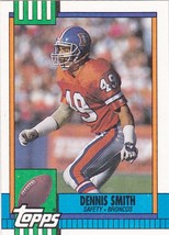 Dennis Smith #36 - Broncos 1990 Topps Football Trading Card - £0.78 GBP