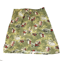 Clio Vintage Skirt 80s 90s Made In USA Cottagecore Rayon Floral Print 8 petite - £13.29 GBP