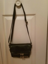 KENNETH COLE REACTION WOMENS BLACK FOLD OVER MINI CROSS-BODY BAG (NEW) - $29.65