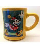 Disney Store Minnie Mouse Coffee Mug Gold Blue  Cup  - $10.00