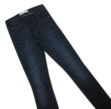 Zara Trafaluc Skinny Jeans Dark Blue Denim Zipper Fly Women&#39;s Size 2 Low Rise - £9.45 GBP