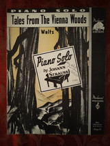RARE1938 Sheet Music Tales Of The Vienna Woods Johann Strauss - £14.47 GBP