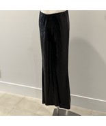 Viviana G Black Sequin Flare  Pant Waist Stretch Palazzo Medium 27” Waist - $904.75 MXN