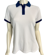 Peter Millar With with Blue Trim Short Sleeve Polo Size M - €40,70 EUR