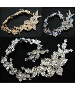 Rhinestone Flower Connector Chain Glass Crystal Buckle for Belts DIY Gar... - $13.99