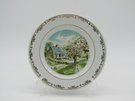 CURRIER & IVES The Four Seasons Spring 6 1/4" Plate Pre-1980 Made in Japan - $12.95