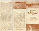 Welcome to Claude Texas Brochure 1940&#39;s Hamblen Drive in Palo Duro Canyon  - £29.97 GBP