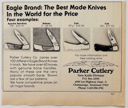 1981 Parker Cutlery Eagle Knives Advertisement Folding Buck Knife Vintag... - $367.32 MXN