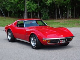 1972 Chevrolet Corvette red | 24x36 inch POSTER | classic car - £17.53 GBP