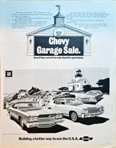 CHEVY GARAGE SALE-Building a Better USA Chevelle 1971 Print Ad - $12.97