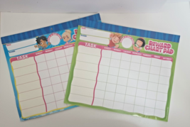 Lot of 2 Colorful Chore &amp; Reward Chart Pad for Multiple Kids Chore Rewar... - £18.33 GBP