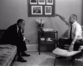 President Lyndon Johnson with Senator J. William Fulbright 1965 New 8x10 Photo - £6.93 GBP