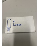 New Packagesof 6 - Philips 15T6, 15 Watt, Candelabra Base Lamps NOS - £7.89 GBP