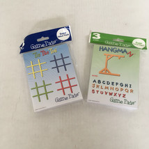 hangman game and tic tac toe game 50 sheet pads each classic games travel game - £19.80 GBP