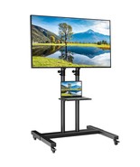 Rolling TV Stand Mobile Tilting TV Cart Floor TV Stand with Shelf for 32... - $3,541.10 MXN