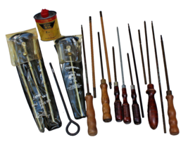 HUGE LOT VINTAGE RIFLE GUN CLEANING RODS + OUTERS RIFLE BP600 &amp; PISTOL B... - £39.28 GBP
