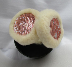 UGG Wired Earmuffs Sequins Shearling Pink New - £74.90 GBP