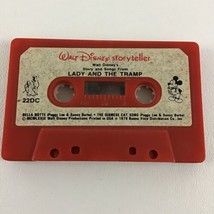 Walt Disney Storyteller Cassette Tape Lady And Tramp Vintage 1977 Story Book - £12.01 GBP