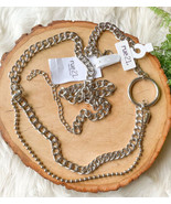 Rue21 Silver Metal Ball Waist Hip Chain Link Belt Y2K L/XL Goth Punk E-G... - €14,14 EUR