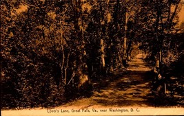 Vintage POSTCARD- Lover&#39;s Lane, Great Falls, Va, Near Washington, D.C. BK66 - £4.54 GBP