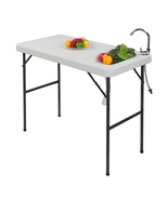 Folding Fish &amp; Hunting Table, Portable Cutting Station with Sink &amp; Faucet - $1,670.59 MXN