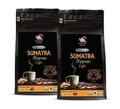 Sumatra Organic Whole Bean Coffee - Sumatra Whole B EAN S Organic Coffee, Dark Roa - £18.95 GBP