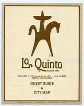 La Quinta Motor Inn Lenexa Kansas Guest Guide and City Map 1981 - £13.99 GBP