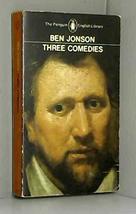 &#39;Three Comedies: Volpone, The Alchemist and Bartholomew Fair (English Library)&#39;  - £3.56 GBP