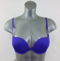Le Senza Women&#39;s Size 32C Purple Underwired Padded Push Up Bra - $14.74