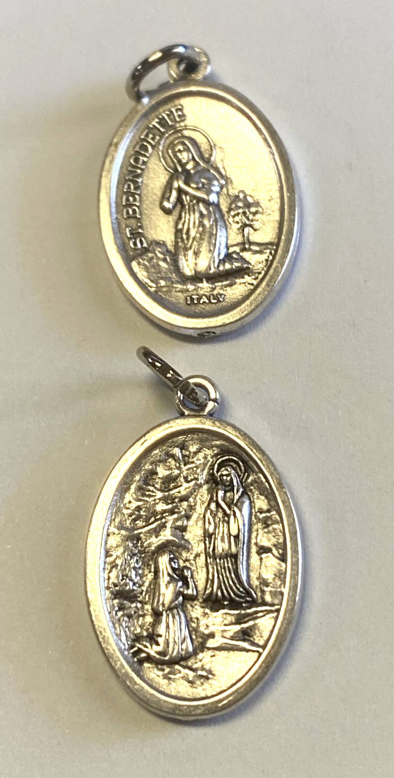 Primary image for St Bernadette/Our Lady of Lourdes 2 Sided Small Medal, New