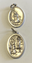St Bernadette/Our Lady of Lourdes 2 Sided Small Medal, New - $2.97