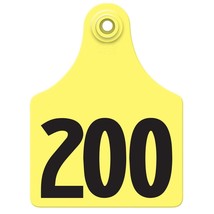 Allflex Global Maxi Numbered Tags 176-200 Yellow - £44.83 GBP