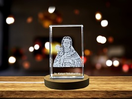 LED Base included | St. Kateri Tekakwitha | First Native American Saint Gift - £31.96 GBP+