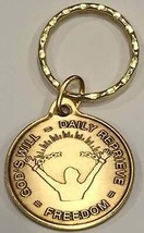 God&#39;s Will = Daily Reprieve = Freedom AA Medallion Keychain - £5.10 GBP