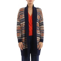 Diane Von Furstenberg taletha mixed knit over cardigan sweater oversized... - $136.83