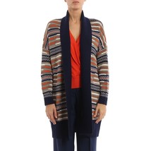 Diane Von Furstenberg taletha mixed knit over cardigan sweater oversized... - £107.61 GBP