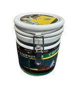 Starbucks Sealing Chaleur Coffee Holder Jar Canister Container Diner Scene - $457.39 MXN